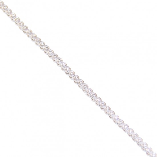 Κ18 white gold tennis bracelet with 96 diamonds carat weight 0.48ct color F clarity grade VS1 cut grade excellent