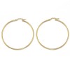 Silver earrings gold-plated rings with a diameter of 44mm
