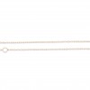 Silver chain in colors white, yellow and pink gold Length 55cm and loop to 45 and 40 points to fit the length of your choice