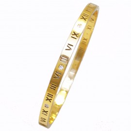 Stainless steel bracelet in gold color SB1158