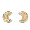 Earrings in gold K14 with the design of the moon 
