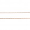 Silver Square Slate Chain with Pink Gold Plating Length 45cm 20255