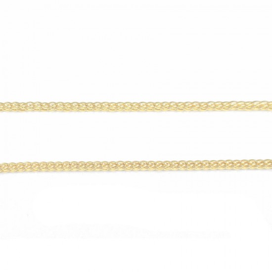 Silver Chain Square Gold Plated Length 45cm 30206