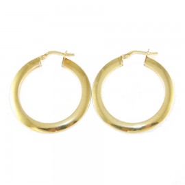 Sterling silver earrings ring gold plated  38115