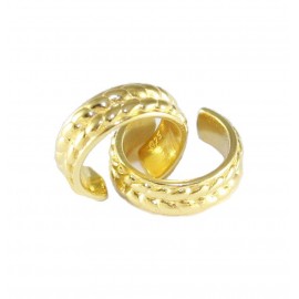 Earrings silver rings gold plated  8118007