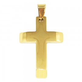 Cross for men in gold color stainless steel  SP1248
