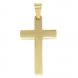 Cross for men in gold color stainless steel  SP981