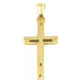 Stainless steel Cross for men in gold color  SP1241