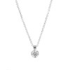 Necklace white gold K18 solitaire with natural diamond ME586