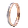 Wedding rings rose gold and engagement rings K14 monochrome two-color whistles in a wide selection with color choice and anatomi