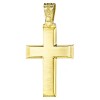 Cross K14 gold polished for baptism 22332