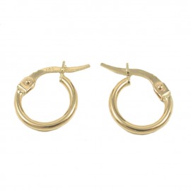 Earrings in gold K14 rings 06245