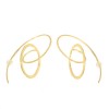 Earrings in gold K14 handmade hoop inside the hoop E70