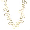 Necklace in satin gold K14 handmade N41