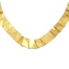 Necklace in satin gold K14 handmade  N06
