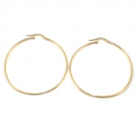 Earrings in gold K14 rings 