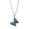 Necklace in gold K14 with butterfly design 15210