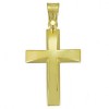 Σταυρός σε χρυσό Κ14 λουστραρισμένος για βάπτιση 29343