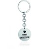 Stainless steel key ring in silver color PK214