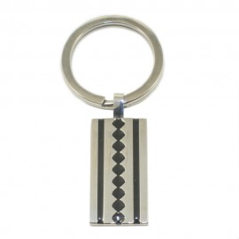 Stainless steel key ring in silver color KH501