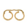 Earrings in K14 gold hoops  11072