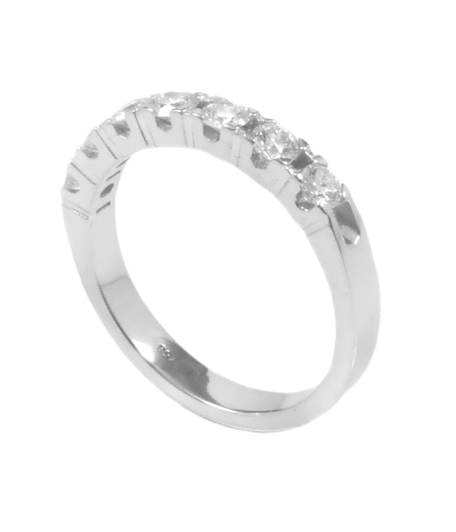 18K White Gold Ring with Natural Diamonds 0.54ct