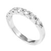 Ring in white gold K18 with natural diamonds  351670