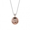 Women's necklace with the tree of life in the shape of a heart  CK1754