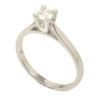 Ring in white gold K18 solitaire with a natural diamond  8394