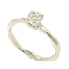Ring in white gold K18 solitaire with 7 natural diamonds  9279