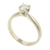 Ring in white gold K14 solitaire  255130