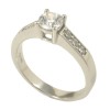 Ring in white gold K14 solitaire  345180