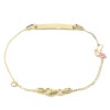 Children's bracelet in K9 gold with butterfly design  160152