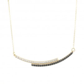 Necklace in K9 gold with bars  2024