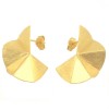 Earrings in satin gold K14 handmade  E290