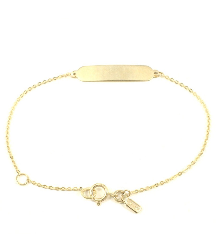 14K gold baby ID bracelet for christening – 16 cm, 0.95 g