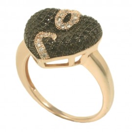 Δαχτυλίδι από ασήμι 925 με σχέδιο την καρδιά 24029