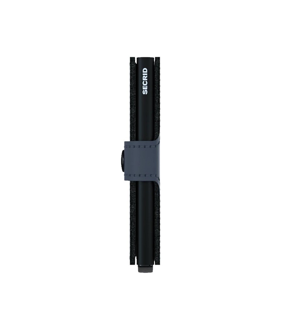 Secrid Miniwallet Matte Nightblue με ματ μπλε δέρμα, μαύρο Cardprotector και RFID προστασία