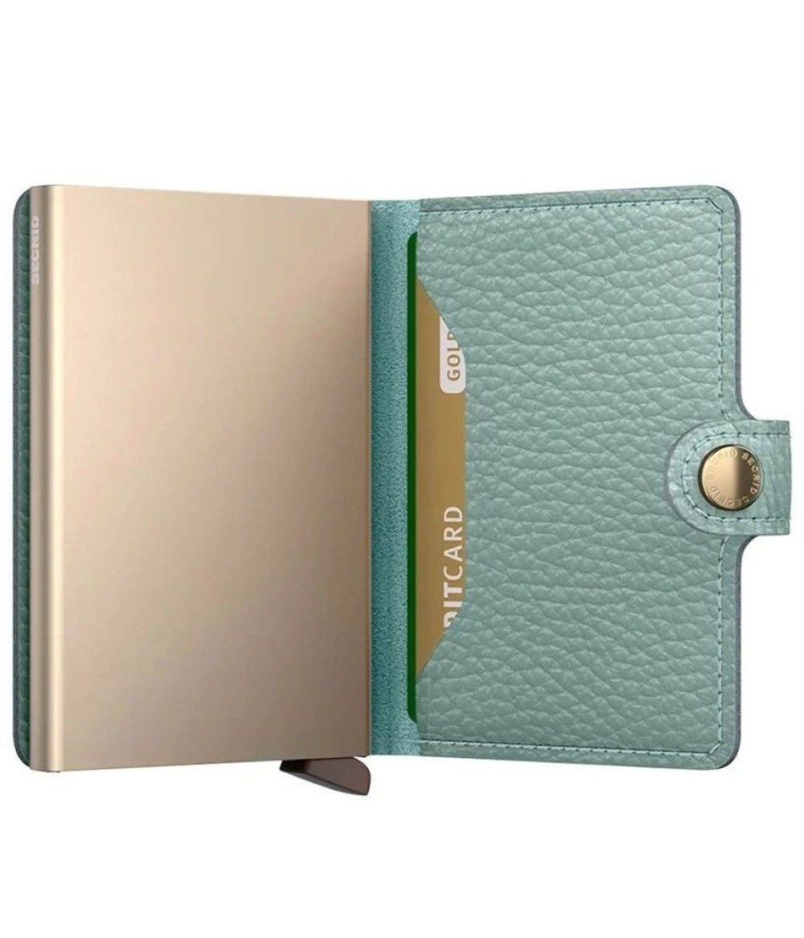 Secrid Miniwallet – Πορτοφόλι με Προστασία RFID και Χώρο για Κάρτες & Μετρητά Pebble Sea Green