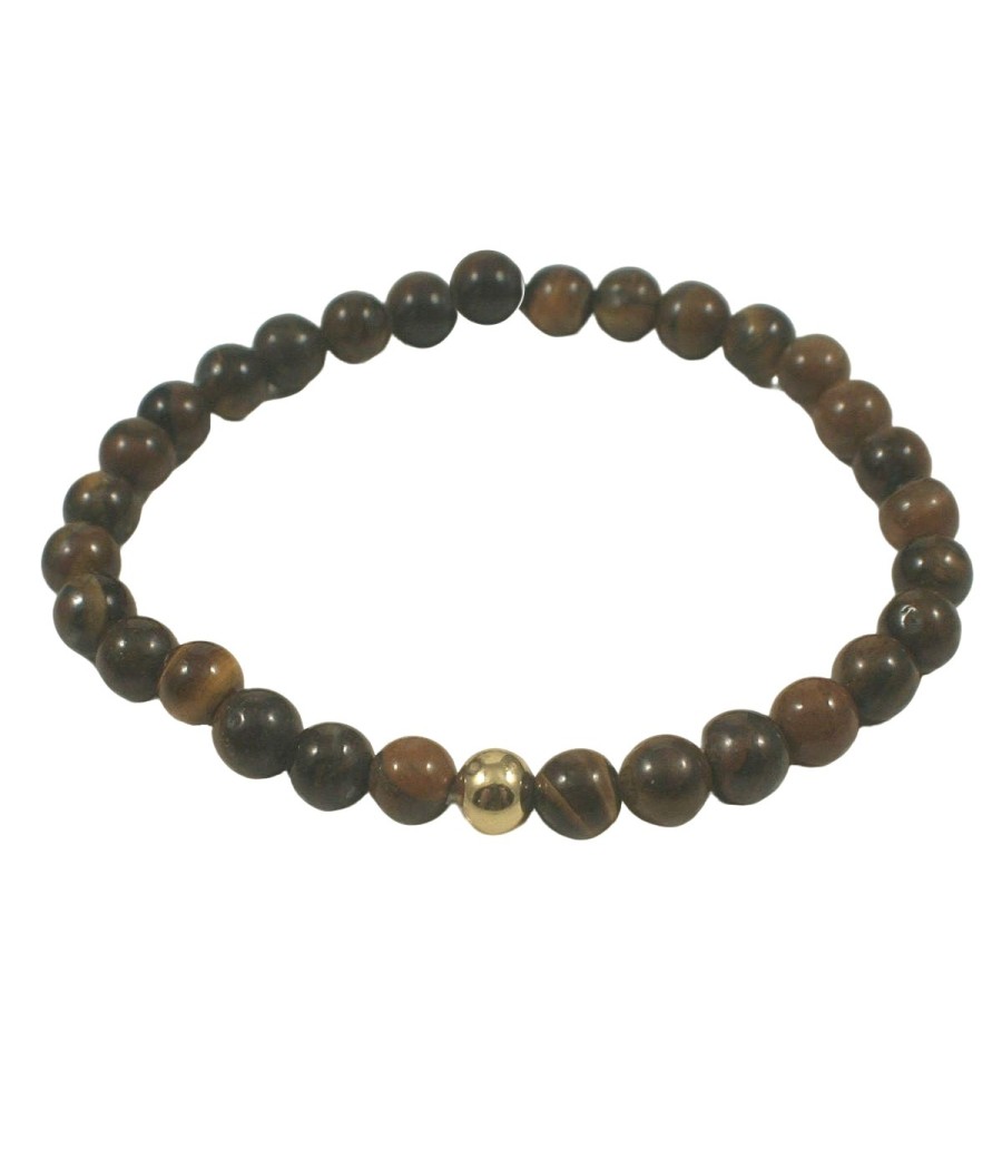 🐯 Men's Bracelet with Tiger's Eye Mineral Stone