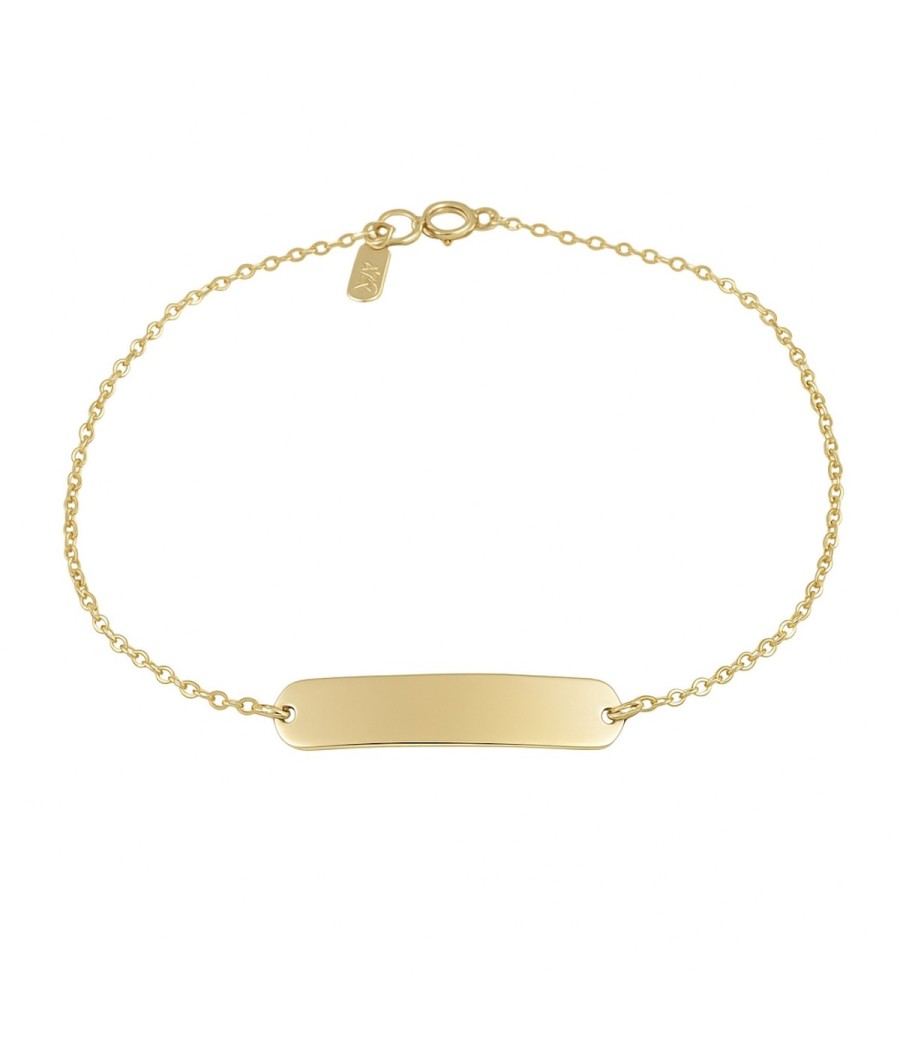 14K gold baby ID bracelet for christening – 16 cm, 0.95 g