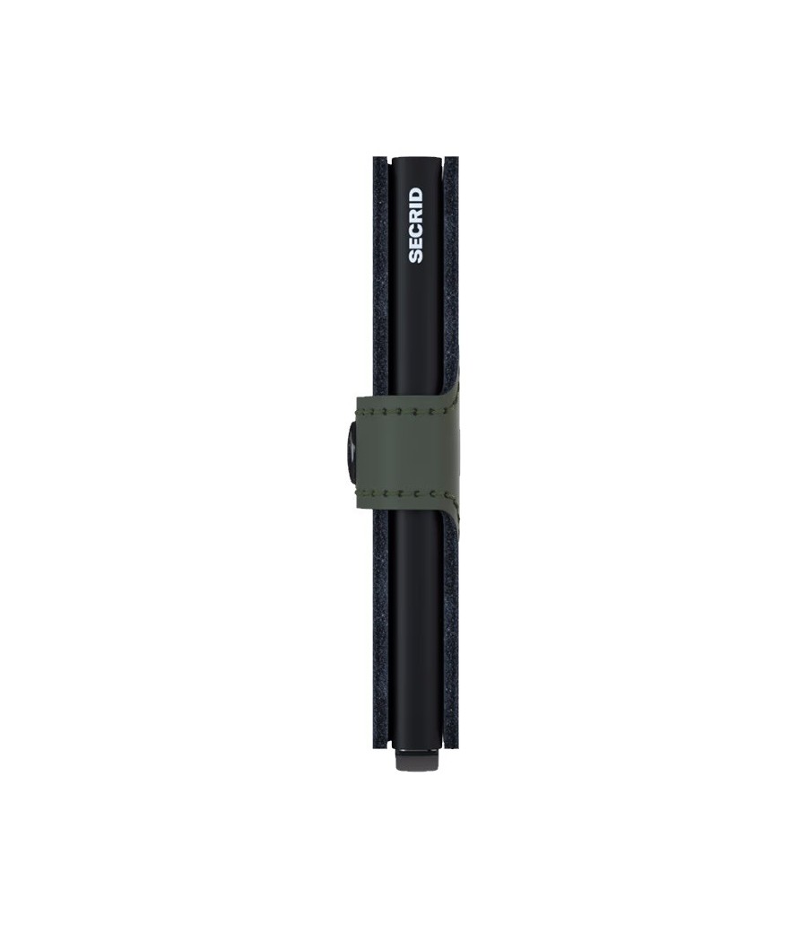 Secrid Miniwallet Matte Green-Black – Ασφαλές Δερμάτινο Πορτοφόλι