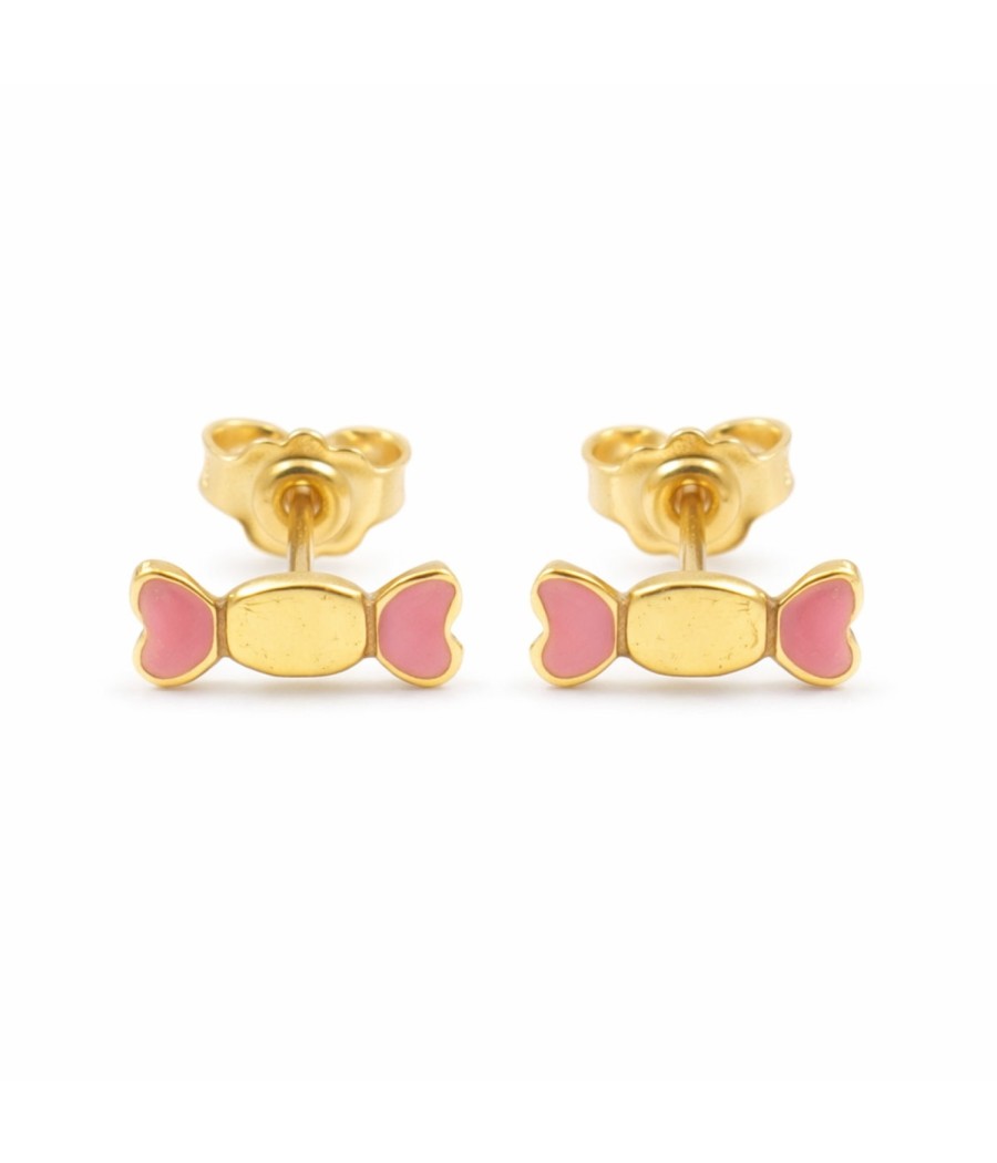 Children’s Gold Earrings K14 Candy Design | Vittas Jewels