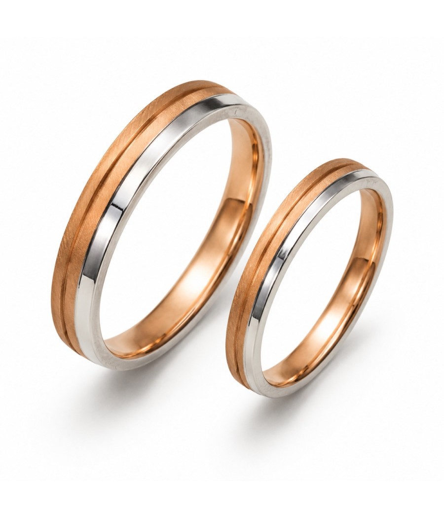 14K Gold Wedding Rings | Single & Two-Tone Comfort Fit