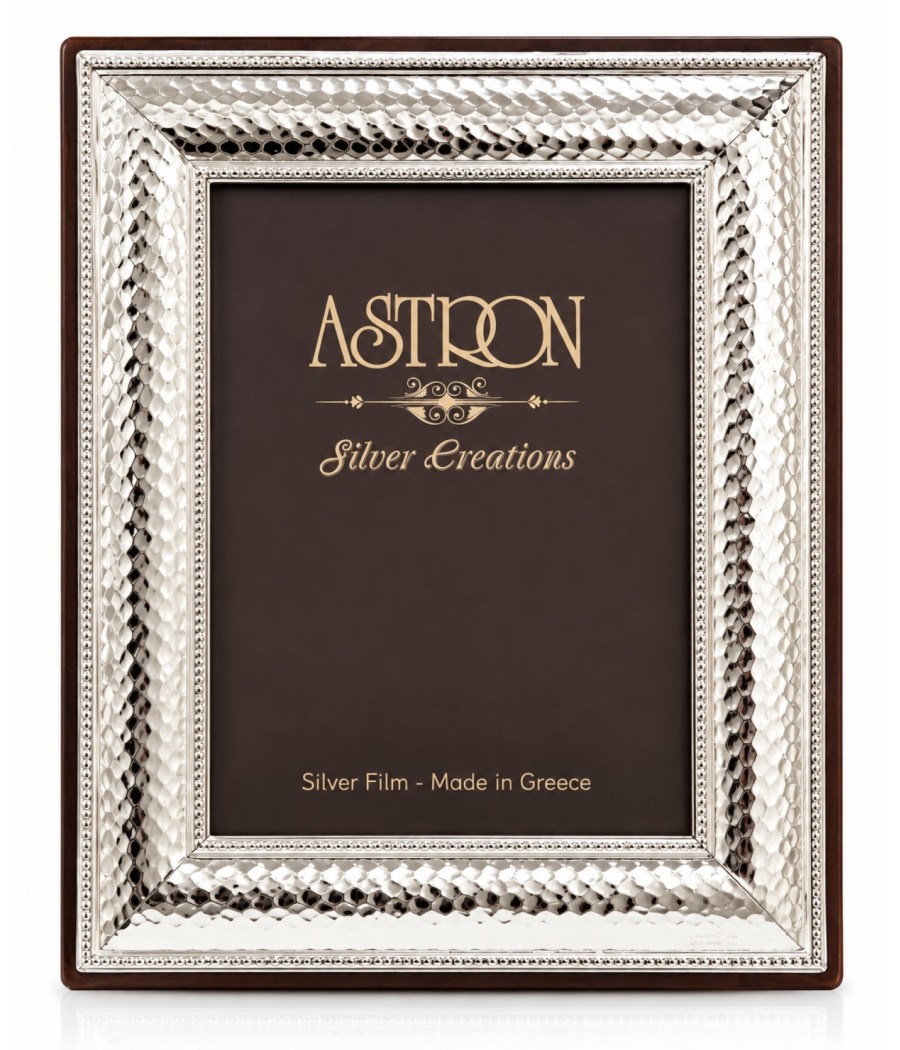 ASTRON silver-plated photo frame with wooden back 18x14cm