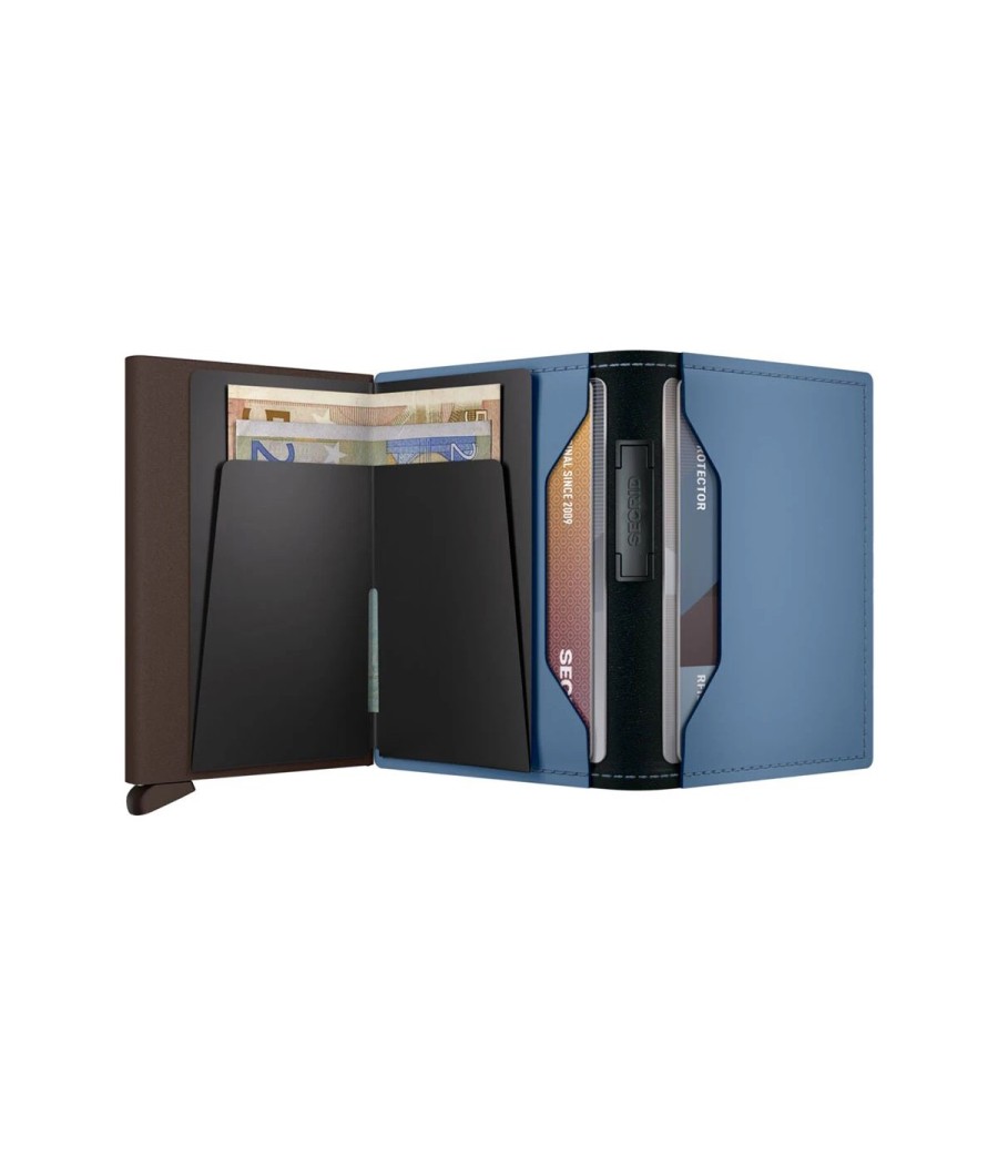 Secrid Bandwallet Matte Steel Blue-Brown – Πορτοφόλι RFID