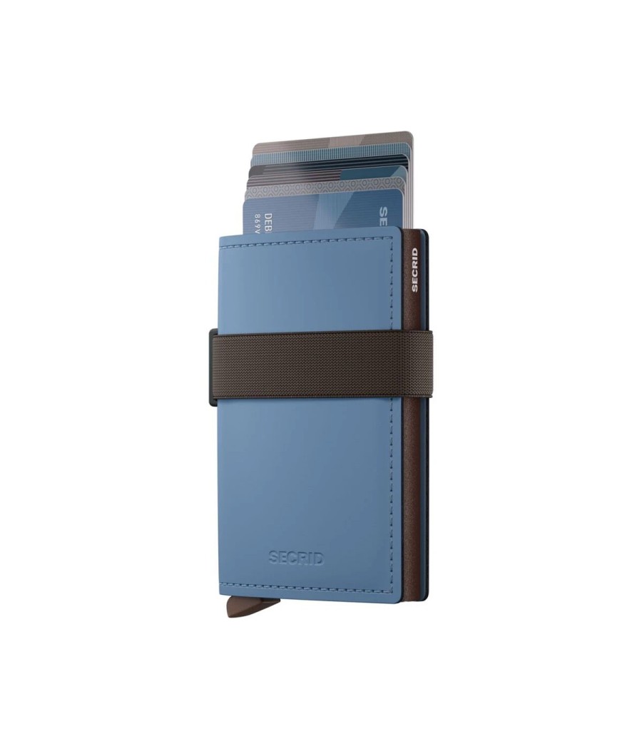 Secrid Bandwallet Matte Steel Blue-Brown – Πορτοφόλι RFID