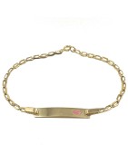 Gold Baby ID Bracelets K9 – Engravable Baby Bracelets | Vittas Jewels